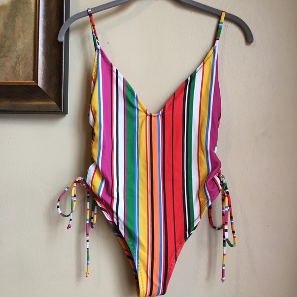 🌈Zara Rainbow one piece bathing suit/swimwear🌈 - Picture 2 of 6